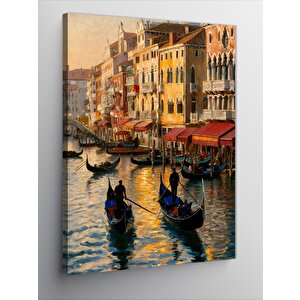 Kanvas Tablo Romantik Venedik'te Bir Akşam 50x70 cm