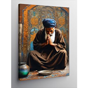 Kanvas Tablo Dua Eden Aksakallı Adam 70x100 cm