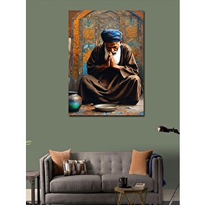 Kanvas Tablo Dua Eden Aksakallı Adam 70x100 cm