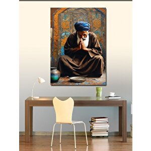Kanvas Tablo Dua Eden Aksakallı Adam 70x100 cm