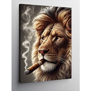 Kanvas Tablo Puro İçen Asil Aslan 70x100 cm