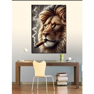 Kanvas Tablo Puro İçen Asil Aslan 70x100 cm