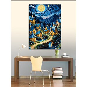 Kanvas Tablo Sevimli Köy 70x100 cm