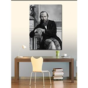 Kanvas Tablo Dostoyevski Rus Yazar 50x70 cm