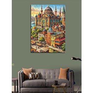 Kanvas Tablo Büyük Cami Ve Şehir 70x100 cm