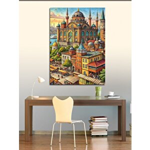 Kanvas Tablo Büyük Cami Ve Şehir 100x140 cm