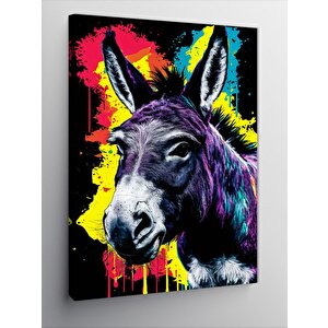 Kanvas Tablo Sevimli Eşek 70x100 cm
