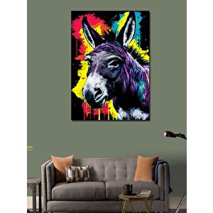 Kanvas Tablo Sevimli Eşek 70x100 cm