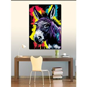 Kanvas Tablo Sevimli Eşek 100x140 cm