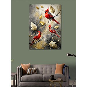 Kanvas Tablo Renkli Kuşlar 70x100 cm
