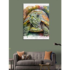 Kanvas Tablo Sevimli Kaplumbağa 70x100 cm