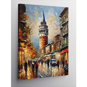 Kanvas Tablo İstanbul Galata Kulesi 100x140 cm