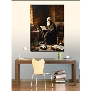 Kanvas Tablo Kur'an Okuyan Yaşlı Adam 100x140 cm