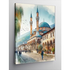 Kanvas Tablo Rektör Cami Temalı 70x100 cm