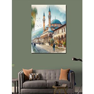 Kanvas Tablo Rektör Cami Temalı 70x100 cm