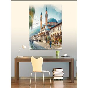 Kanvas Tablo Rektör Cami Temalı 70x100 cm