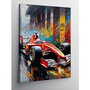 Kanvas Tablo Formula 1 Arabası 70x100 cm