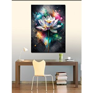 Kanvas Tablo Işıltılı Çiçek 70x100 cm
