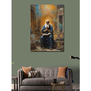 Kanvas Tablo Dua Eden Yaşlı Adam 100x140 cm