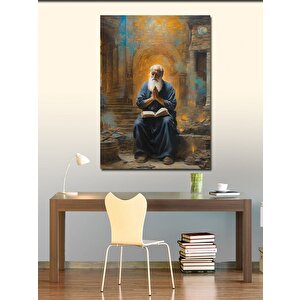 Kanvas Tablo Dua Eden Yaşlı Adam 100x140 cm
