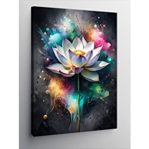 Kanvas Tablo Işıltılı Çiçek 100x140 cm