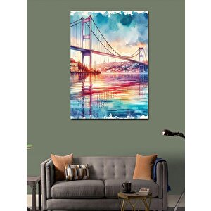 Kanvas Tablo İstanbul Boğaziçi Köprüsü 100x140 cm