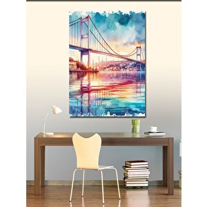 Kanvas Tablo İstanbul Boğaziçi Köprüsü 100x140 cm