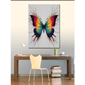 Kanvas Tablo Renkli Kelebek 100x140 cm