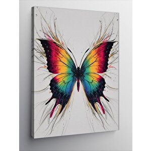Kanvas Tablo Renkli Kelebek 50x70 cm