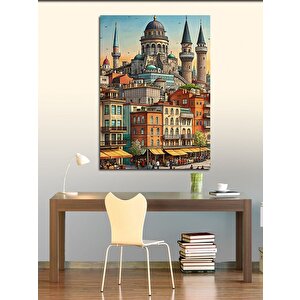 Kanvas Tablo Cami Ve Şehir