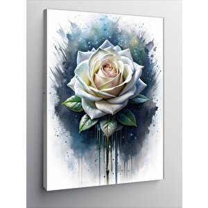 Kanvas Tablo Beyaz Çiçek 70x100 cm