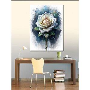 Kanvas Tablo Beyaz Çiçek 70x100 cm