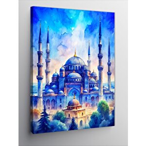 Kanvas Tablo Akşam Karanlığında Ayasofya Camii 100x140 cm
