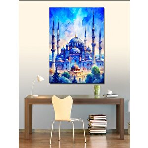 Kanvas Tablo Akşam Karanlığında Ayasofya Camii 100x140 cm