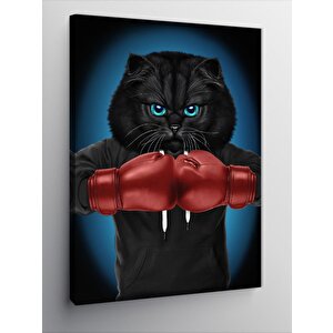 Kanvas Tablo Boksör Kedi 70x100 cm