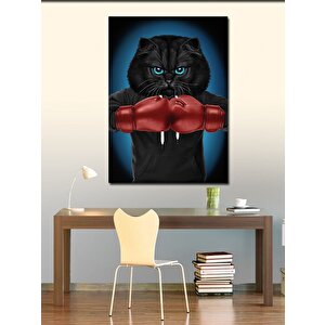 Kanvas Tablo Boksör Kedi 70x100 cm