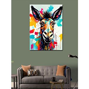 Kanvas Tablo Sevimli Eşek 50x70 cm