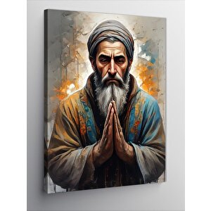 Kanvas Tablo Dua Eden Yaşlı Adam 100x140 cm
