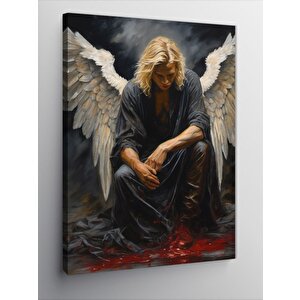 Kanvas Tablo Erkek Melek 100x140 cm