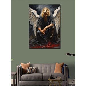 Kanvas Tablo Erkek Melek 100x140 cm