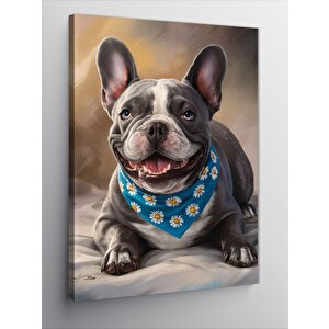 Kanvas Tablo Sevimli Pug Cinsi Köpek 70x100 cm