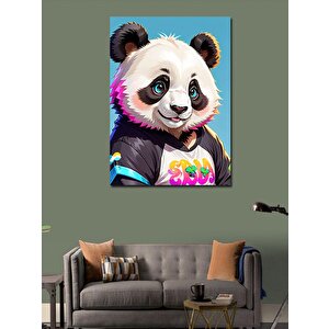 Kanvas Tablo Sevimli Panda 100x140 cm