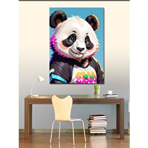 Kanvas Tablo Sevimli Panda 100x140 cm
