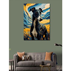 Kanvas Tablo Tarladaki Avcı Köpek 50x70 cm