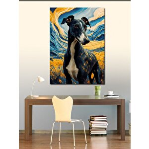 Kanvas Tablo Tarladaki Avcı Köpek 70x100 cm