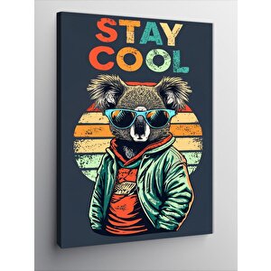 Kanvas Tablo Sevimli Koala Stay Cool 100x140 cm