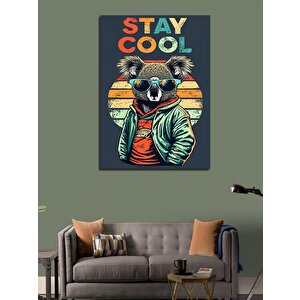 Kanvas Tablo Sevimli Koala Stay Cool 100x140 cm