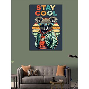 Kanvas Tablo Sevimli Koala Stay Cool 50x70 cm