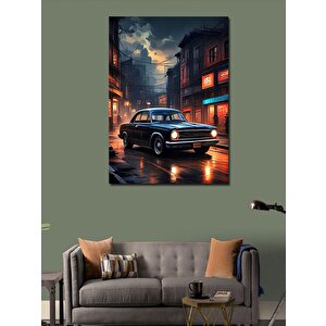 Kanvas Tablo Siyah Klasik Araba 70x100 cm