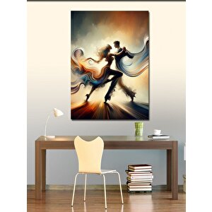 Kanvas Tablo Soyut Dans Eden Çift 100x140 cm